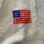 Vintage GOP political knit sweater small medium white republican hand president Photo 4