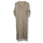 Free People Beach Beige Chunky Open Knit Short Sleeve Coverup Dress Sz XS Photo 1
