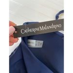 Catherine Malandrino NWT Navy Blue Twisted Ruched Bandeau One Piece Swimsuit 1X Photo 3