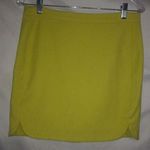 Ara M Lime Mini Skirt Workwear Yellow Size M Photo 0