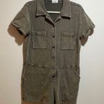 Anthropologie t.la Utility Boiler Suit Romper Cotton French Terry Size Small Photo 2