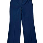 Talbots  Size 8P 8 Petite Trouser Pants Windsor Wide Leg Mid Rise Navy Business Photo 0