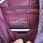 Eddie Bauer Women's EB650 Fill Long Down Puffer Jacket Zip Hooded Plum Grape S Photo 5