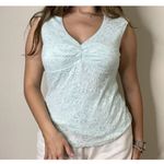 Rampage Mint Green Blue Lace Blouse Top Size Large Y2k Photo 0