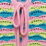 ZARA NWT STRIPED KNIT CARDIGAN CROCHET BLOGGERS FAV MULTICOLOR Photo 9