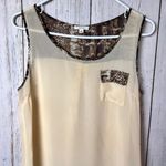 Edge  Women's Sleeveless Dressy Flowy Tank Sz L Photo 7