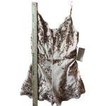 Blashe Women's M Elegant‎ Sequin Lace Romper Jumpsuit Going Out Party Cocktail White Size M Photo 4