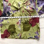 Habitat  Clothes To Live In Cropped Jacket S Abstract Floral Linen Buttons Photo 8