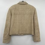 7th Avenue West Woven Silk Blazer60s Jacket Chevron Print Womens Size Medium Photo 2