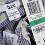 Bar III Women’s Newport Blue and White Striped Sleeveless Tank Top Dress Size L Photo 2