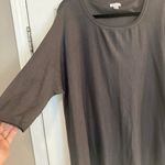 Garnet Hill Sweater Top Women’s LG Gray Silk Blend Lagenlook Oversized Dolman Photo 2