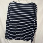 Nautica navy and white strip top Photo 6