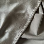 La Femme Womens Strapless Metallic Gown Dress Stretch Satin Platinum Silver Sz 4 Photo 12