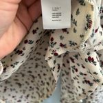 Brandy Melville Cream Floral Wrap Blouse Photo 7