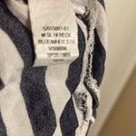 Old Navy  Blouse Women’s Size Medium High Neck Tank Top Blue/White Stripe Photo 7