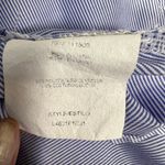 Luxology Peplum Embroidered Pineapples Fruit Blue Striped Sleeveless Top Size M Photo 5