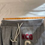 Hollister Grey Logo Distressed Sweatpants Size XS Wide Leg Pockets Lounge Comfy Photo 2