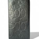 Coach  Black Embossed Leather Wallet Photo 0