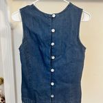 FINAL PRICE Vintage Central Falls Button Up Denim Top Blue Photo 0