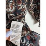 Cleobella Carolyn Split-Neck Paisley Ruffle Mini Dress Small Ruffle Long Sleeve Photo 6