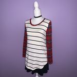 7th Ray Boutique Plaid and Stripes Mixed Print Top Photo 3