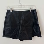 Lulus Black Leather  Skort Photo 0