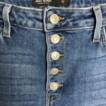 Just Black  Button Fly Ankle Skinny Jeans Size 32 Blue Photo 1