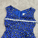 Kate Spade  New York Cyber Cheetah Dawson Dress Sleeveless Silk Blend In Blue 0 Photo 12