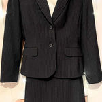 gray Pinstripe Blazer and Skirt Suit set by Tahari Size 10 Photo 0