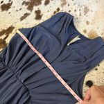 Amanda Uprichard AMANDA‎ UPRICHARD Blue Tulip Silk Midi Dress Size Small Photo 6