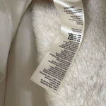 Maeve Anthropologie  Cinched Soft Faux Fur Winter Coat Ivory Size 1X Photo 9