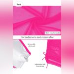 VIMPUNEC Women Sexy One Piece Hot Pink Swim Dress One Shoulder with Sgeer Skirt Size M Photo 3