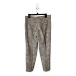 Avery Brown And Ivory Python Snakeskin Print Mid‎ Rise Cropped Pants Size 32 Photo 3