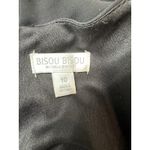 Bisou Bisou Michele Bohbot Dark Feminine Black Chiffon Maxi Dress Sheer Size 10 Photo 3