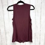 Coldwater Creek  Top Women Size XS Brown Beaded V-Neck Sleeveless Blouse Sheer Photo 1