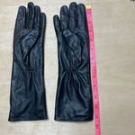 G Star Raw Black Long Sheep Leather Gloves Womens Black Photo 5