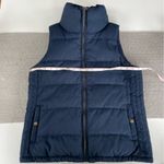 Old Navy Navy Herringbone Fabric Puffer Vest Size Small Photo 5