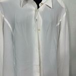 Allison Taylor  White Button Down Long Sleeve Blouse Size Large EUC Photo 3