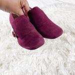 Tory Burch Tess 50mm Classic Suede Loafers In Burgundy Size 6.5 Photo 4