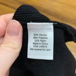 Nine West  Womens Mock Neck Ribbed Sleeveless Tank Top Plus‎ Size 0X Black NWT Photo 4