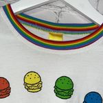 SpongeBob Unisex Rainbow Tee Small White Photo 3