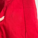 Big Bud Western Paint Stamped Mushroom Red Jean Pants Size Medium Boho Whimsical Photo 2