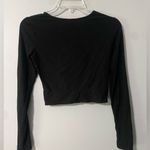 Revamped  black long sleeve crop top Photo 1