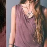 We The Free  Weekend Warrior striped sleeveless one pocket notched neck shirt- XS Photo 1