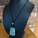 Real Jade Tiger Necklace Chinese Zodiac Year of Tiger Charm Brown Photo 3