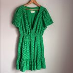 Anthropologie The Somerset Mini Dress: Eyelet Edition In Green XL Photo 1