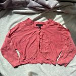 INC international concepts Pink Cropped sweater knit Cardigan Photo 0