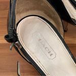 Coach Hellena Black Soft Patent Leather T-strap Kitten Heels Sandals Size 7.5B Photo 12