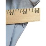 J.Crew  Light Blue Faux Wrap Tie Waist Long Sleeve Crepe Blouse Top Shirt 4 Tall Photo 9