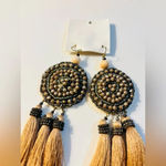 Free People  Winona Embellished Tassel Earrings NWT Photo 2